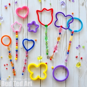 DIY Bubble wands