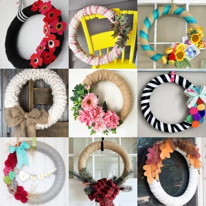 Pool noodle wreath craft Custom