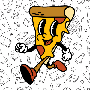 pizza and games