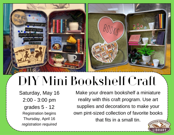mini bookshelf craft 51526