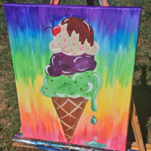 paint on canvas